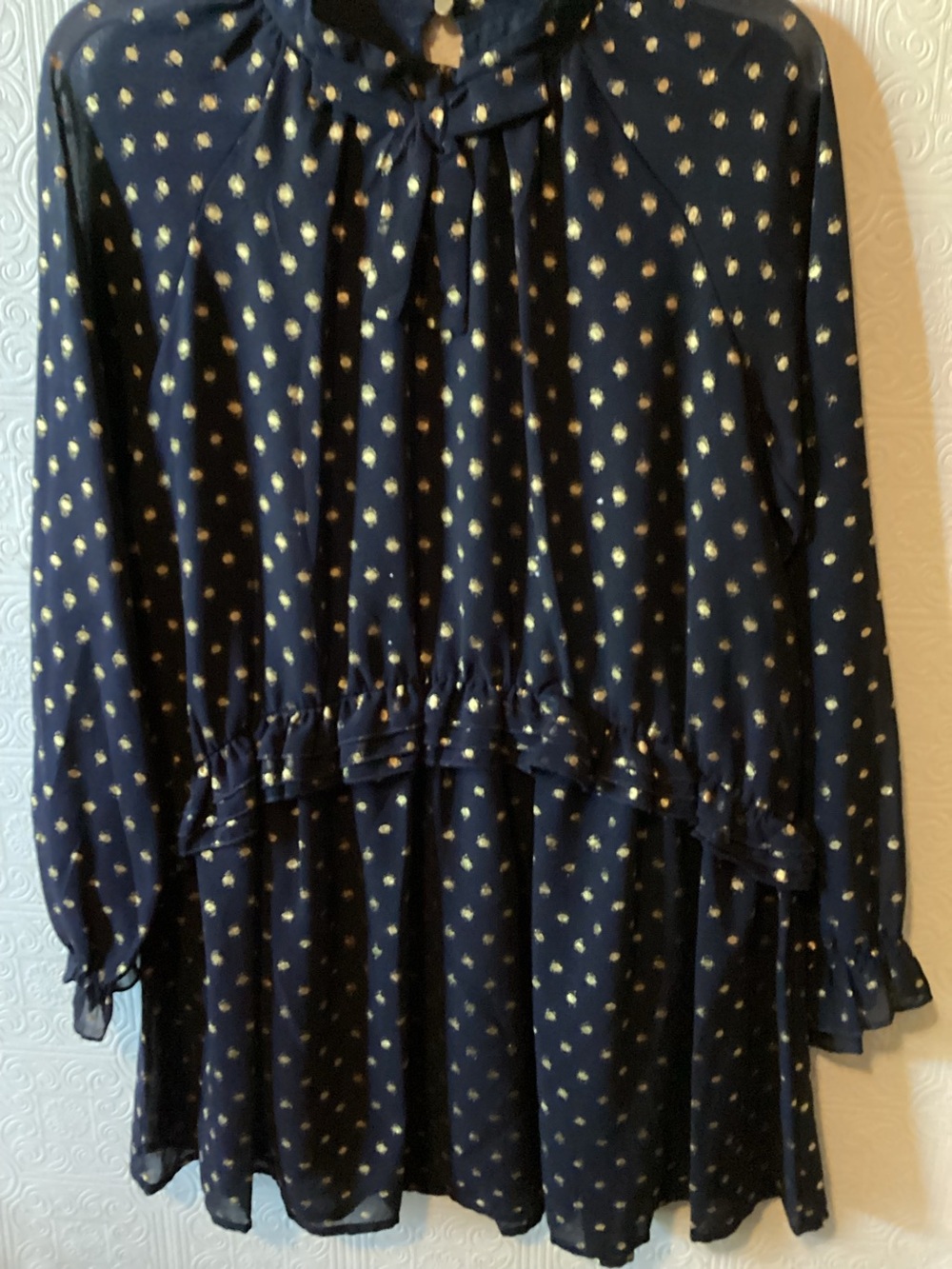 Mayoral Navy and Gold Dress